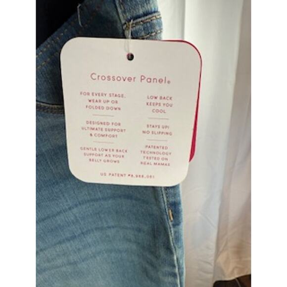 Isabel Maternity Size 12/31R 29" Crossover Panel Maternity Jeans NWT - Picture 7 of 10